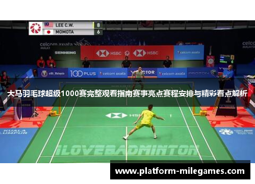 大马羽毛球超级1000赛完整观看指南赛事亮点赛程安排与精彩看点解析