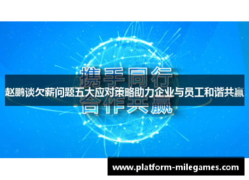 赵鹏谈欠薪问题五大应对策略助力企业与员工和谐共赢